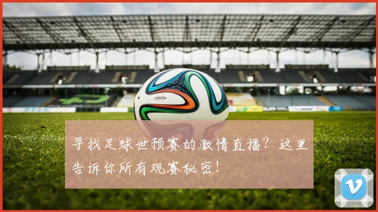 寻找足球世预赛的激情直播？这里告诉你所有观赛秘密！