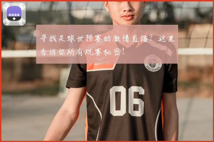 寻找足球世预赛的激情直播？这里告诉你所有观赛秘密！